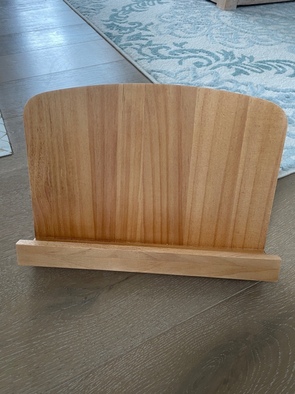 Unbranded Natural Wood Cookbook Stand - Light Brown